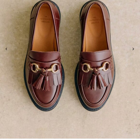 Sezane Amy Loafers in Iced Chocolate Size 9 - Picture 3 of 11
